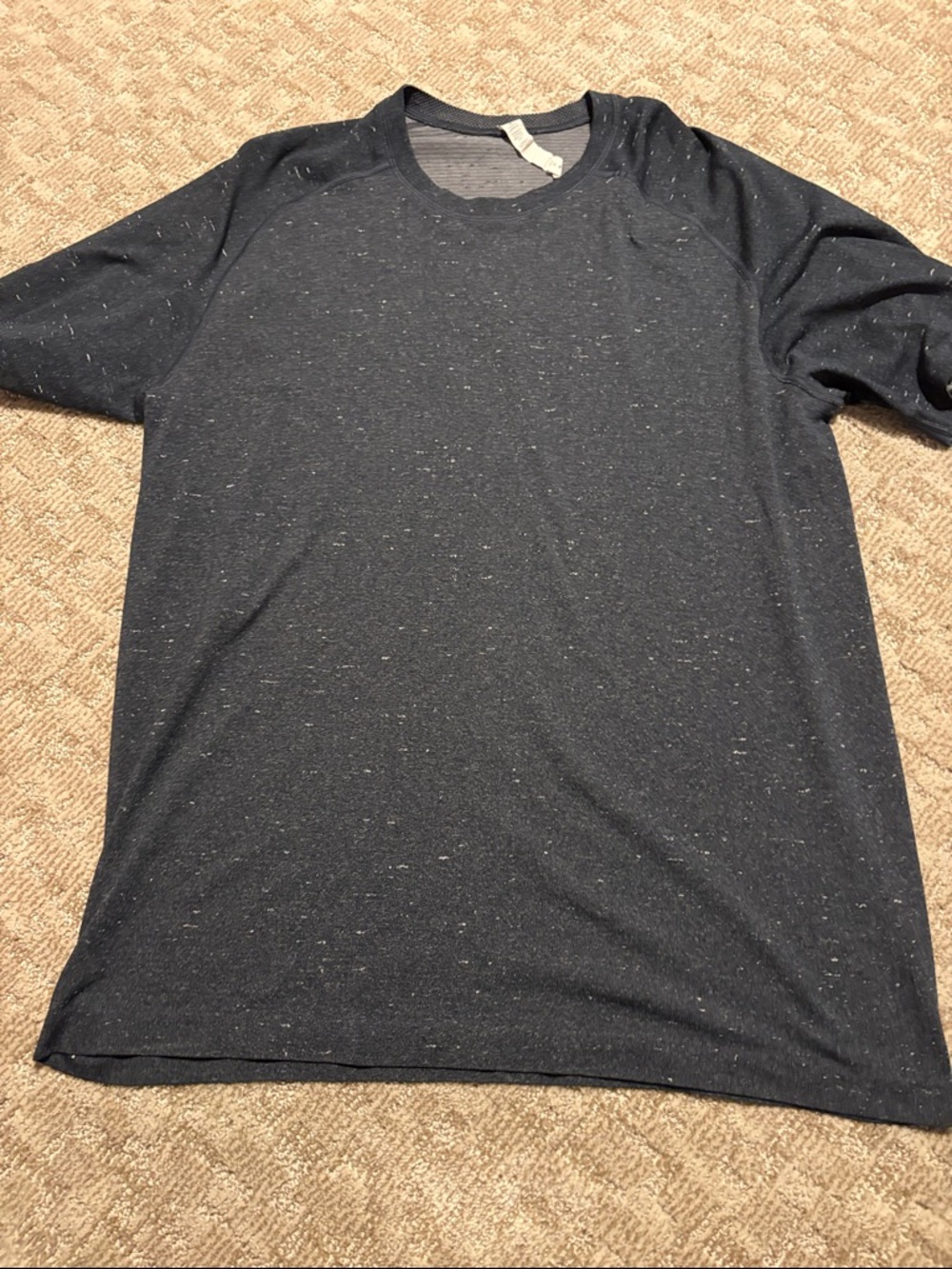 lululemon athletica Men’s Short-Sleeve Crew Tee in Dark Charcoal with Speckle